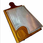 Tabla Para Churrasco Y Carnes Con Parrilla Aluminio, Nuevas