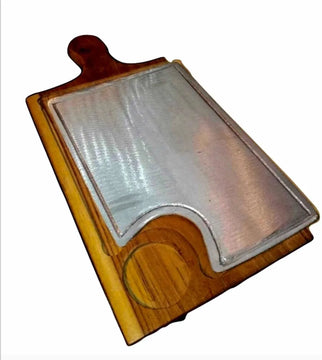 Tabla Para Churrasco Y Carnes Con Parrilla Aluminio, Nuevas