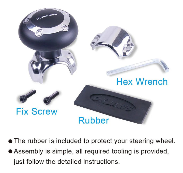 Hypersonic Pomo Giratorio Para Volante De Automvil, Universa