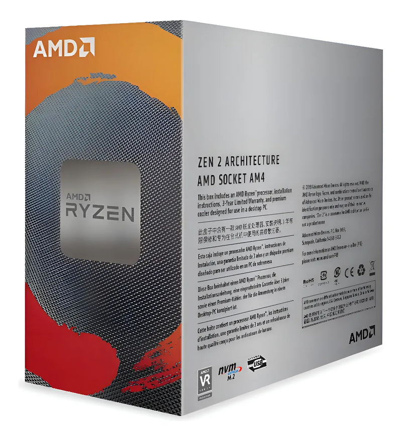 Procesador gamer AMD Ryzen 5 3600 de 6 núcleos / 12 hilos y 4.2GHz 100-100000031BOX