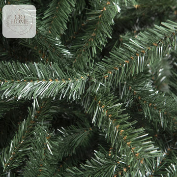Arbol De Navidad Escoces 2.25m 1349 Puntas Gio Home Pino Navideño Look Natural Base Metalica Artificial Para Decoracion Con Bolas Adornos Extension Cintas Bombillos Botas Campanas Luces Estrella Noel
