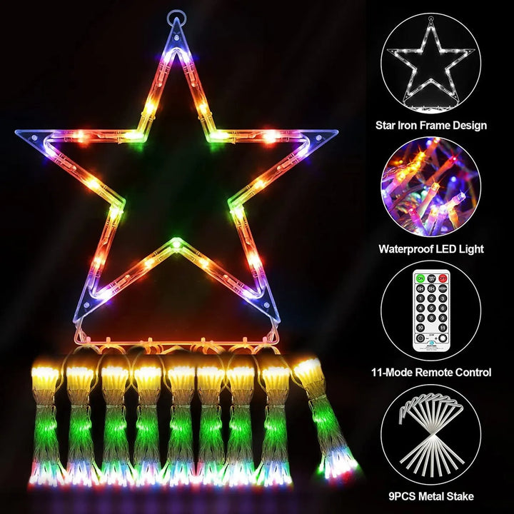 Decoraciones Navideñas Al Aire Libre 344 Luces Led De ...