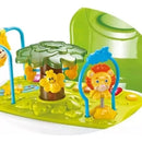 Silla Comedor Unico Musical Juguetes Portátil Doble Bandeja Azul