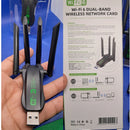 Icaning Ax900 Wifi 6 Adaptador Usb Bt Gigabit 4 Antenas