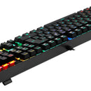 Teclado gamer Redragon Mitra QWERTY Outemu Blue español latinoamérica color negro con luz RGB