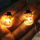 Alambre 20 Led 2m Navidad Micro Hilo Guirnalda Figuras Pilas Dorado