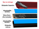 Disipador Calor Para Disco M2 Disipación Superior E Inferior
