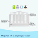 Cuna Convertible 4 En 1 Color Blanco Con Gaveta