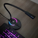 Microfono Gamer Xtech Glisser Xts 680 Usb Colores Dimm Color Negro