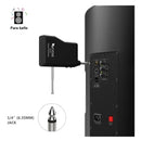 Fifine K037b con micrófono de solapa y auriculares de color negro
