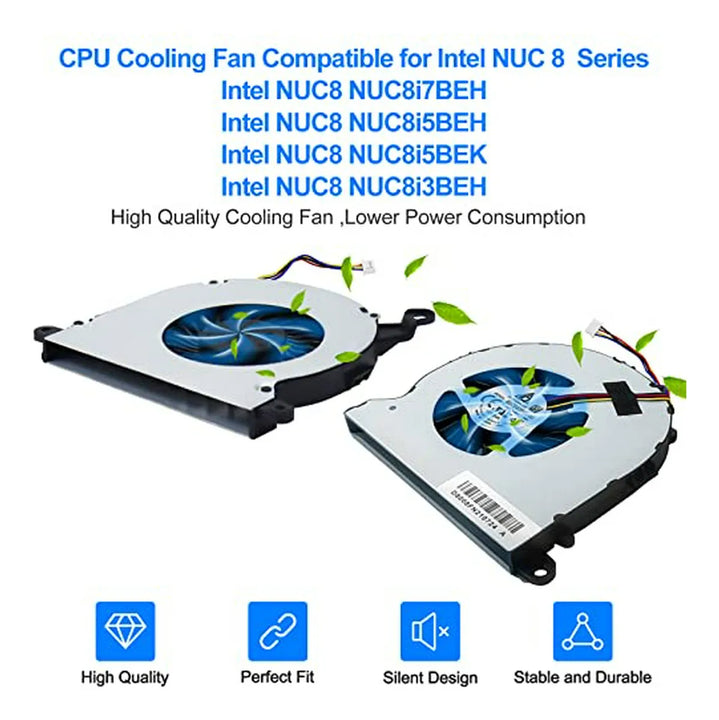 Ventilador De Repuesto Para Intel Nuc8 Con Pasta Térmica