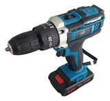 Taladro Percutor Inalambrico Trabajo Industrial 3/8 Color Azul Frecuencia 60 24