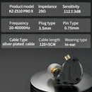 Audífonos Kz Zs10 Pro X Con Micrófono Monitores In Ear Pin C Negro