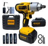 Pistola De Impacto Inalámbrica 1/2 Pulgadas. Meineng 3100rpm - Amarillo - 50hz/60hz