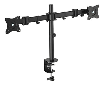 Soporte Para Monitor Doble Brazo De Acero Negro Ma301-22-000
