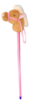 Caballo De Palo - Juguete Didáctico En Tela Suave, Peluche Rosa