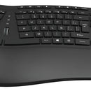 Teclado Klip Xtreme Transcend Wireless Ergonómico - Kbk-530s Color Del Teclado Negro