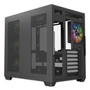 Gabinete Xyz Tesseract X Argb 7 Fans Controller 2d Glass Dual Chamber Usb C