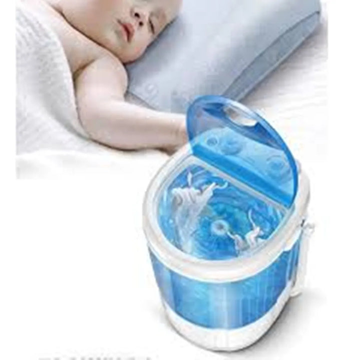 Mini Lavadora Portátil, Semiautomática Ropa Pequeña, Tennis Azul Claro