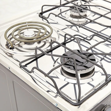 Estufa Romero Mixta Haceb 50 Cms Gas Natural Plata