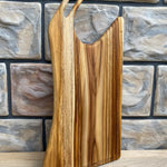Tabla De Cortar En Madera Teca 100%natural Tabla Hacha Pequeña