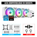Enfriamiento Liquido Pc 360 Mm Argb Lga 1700 Am5 1200 Blanco