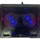 Base Refrigerante Computador Portátil 2 Ventiladores Enfría Diseño 1