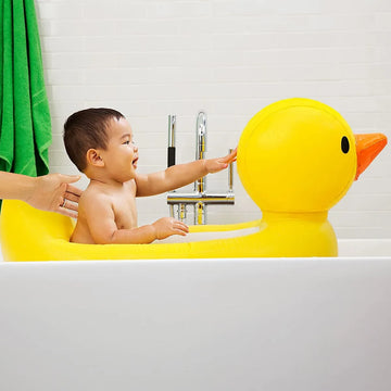Bañera inflable Munchkin Duck para bebé de más de 6 meses, color amarillo