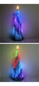 Árbol De Navidad Artificial Plegable Fácil Armado 150cm Color Verde Claro