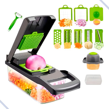 Rallador Picador Cortador Frutas Y Verduras Multiuso 16 En 1
