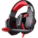 Fone de ouvido over-ear sem fio Kotion Gamer G2000 negro e rojo