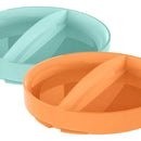 Silla Comedor Para Bebes Con Platos Color Gris