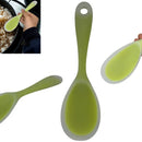 Cuchara De Silicona, Servidor Comida Mesa Y Cocina Arrocera Mango Verde Claro