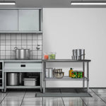 Mesa Trabajo Comercial Acero Inoxidable Liso