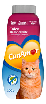 Talco Canamor Desodorante Para Gato 100gr Bebé