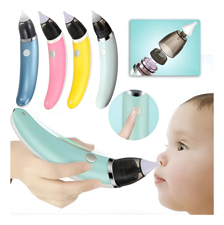 Aspirador Nasal Para Bebes, Sacamocos, Extractor Electrico Verde