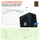 Fuente De Poder 500w Bronce 80+ Reales 500 W 80 Plus Bronze Negro