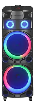 Parlante Bluetooth Ndr-7022 Torre Sonido Con Mic Negro