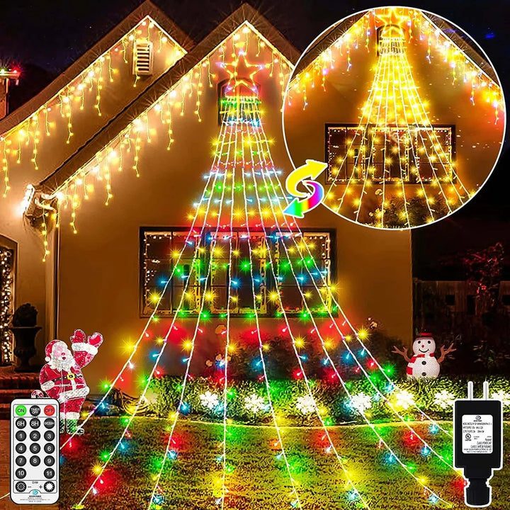 Decoraciones Navideñas Al Aire Libre 344 Luces Led De ...
