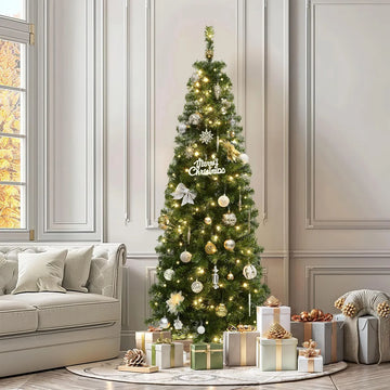 Yitahome Arbol De Navidad Artificial Preiluminado De 6 Pies