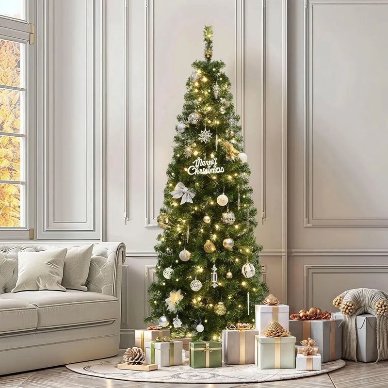 Yitahome Arbol De Navidad Artificial Preiluminado De 6 Pies