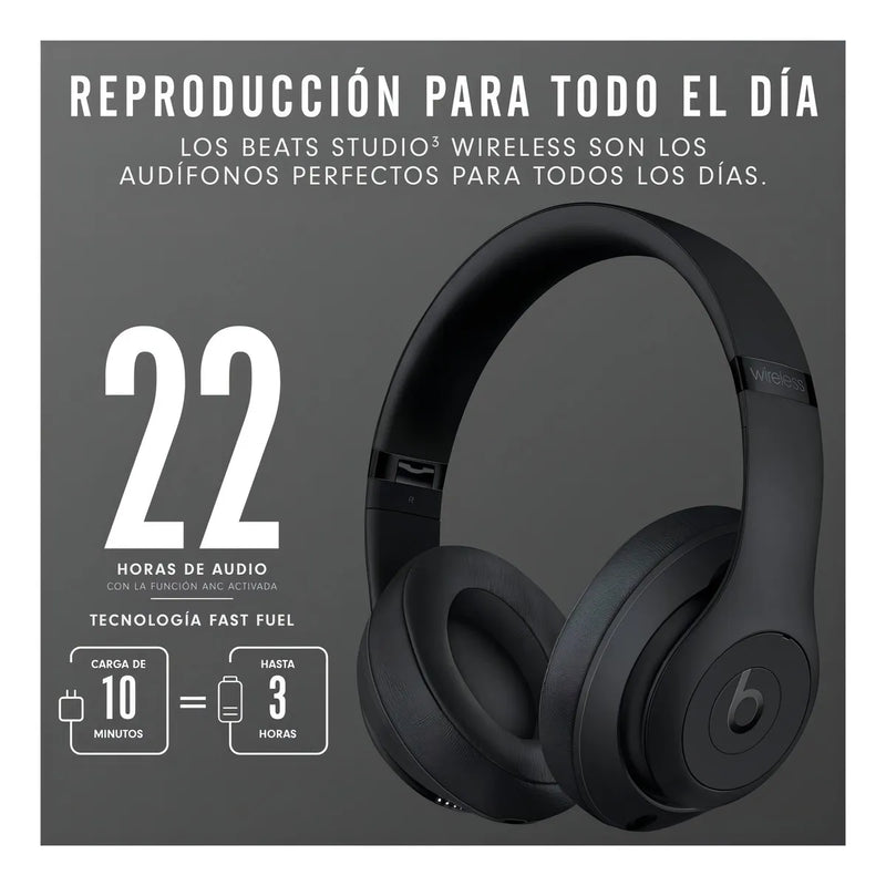 Audífonos Beats Studio³ Wireless - Matte black