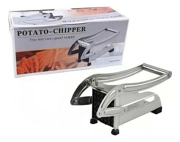 Cortador De Papas Fritas Verduras De Acero Inoxidable Plateado