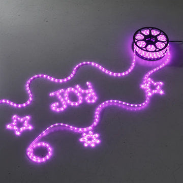 Manguera Led 3 Vias Luces Navideñas X 10mt Morada