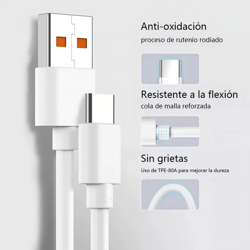 Cargador Rápido 33w Usb Tipo C Para Xiaomi, Carga Rápida Y Eficiente, Compatible Con Modelos Xiaomi, Perfecto Para Cargar Tu Teléfono De Forma Rápida Y Segura
