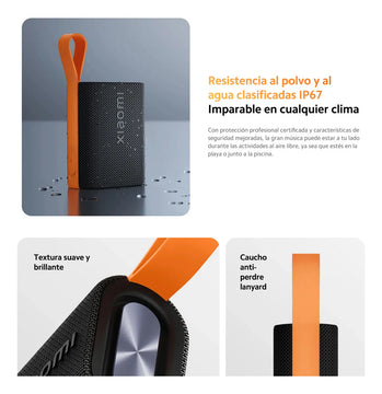 Xiaomi Sound Pocket, Parlante Inalámbrico Portátil Ip67 Tws Negro