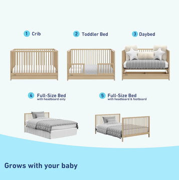 Cuna Graco Teddi 5-en-1, Ultra Versátil Y Segura