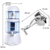 Filtro De Agua Chef Master + Exprimidor Manual De Frutas Blanco