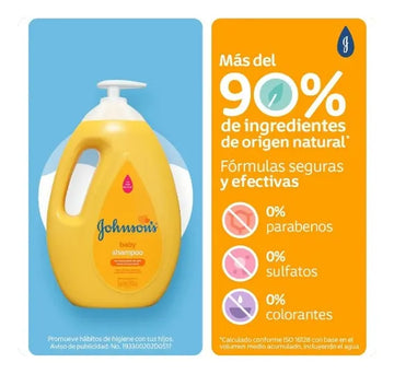Shampoo Johnsons Baby Original X 1000 Ml