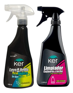 Kit Limpiador Cojinería Y Techo + Lava & Brilla Ecológico